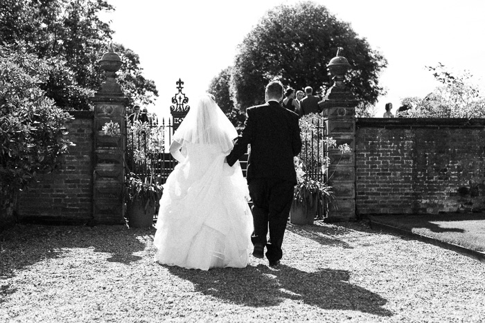 Bride & groom walking