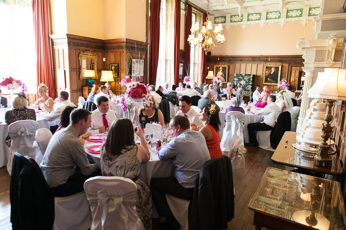 Arley Hall wedding breakfast