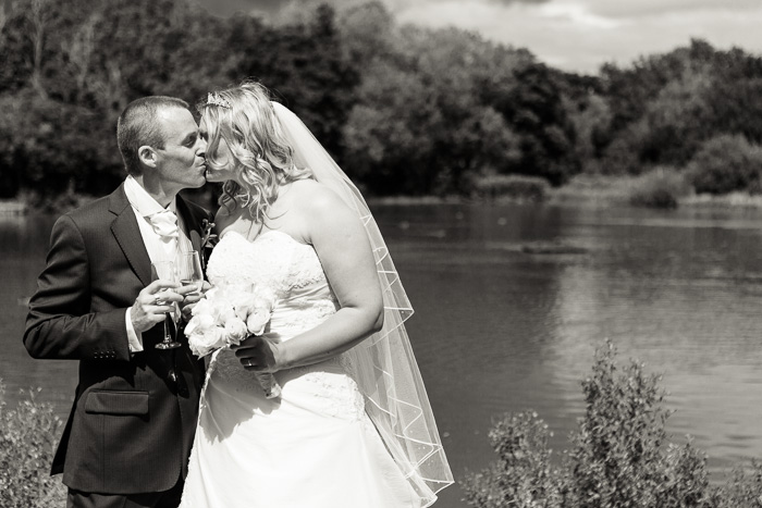 Bride and groom portrait