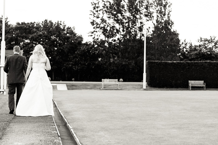 Bride and Groom walking