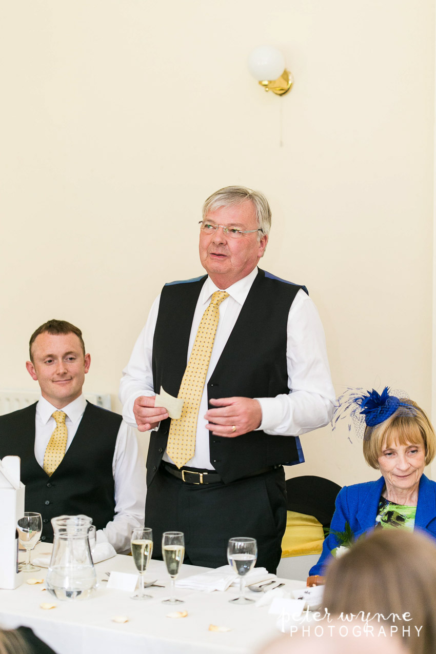Trafford Hall wedding speeches