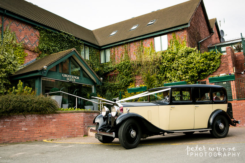 Chester Wedding cars at Grosvenor Pulford