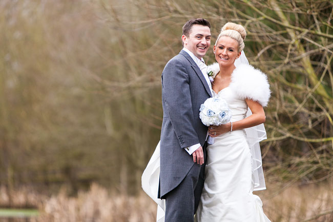 Bride and groom portrait