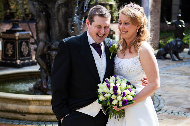 Bride & Groom at Queens Hotel Chester