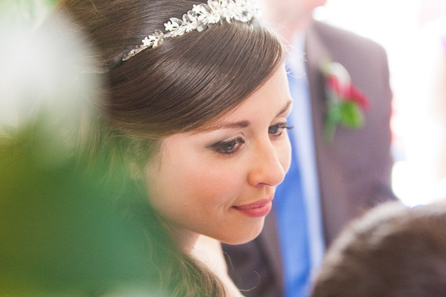 wedding Photographers Wrexham Bride close up