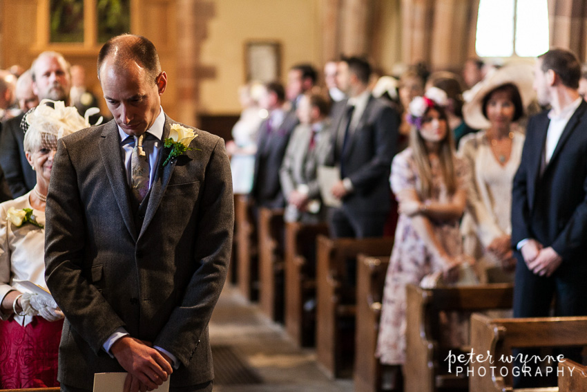 groom waiting