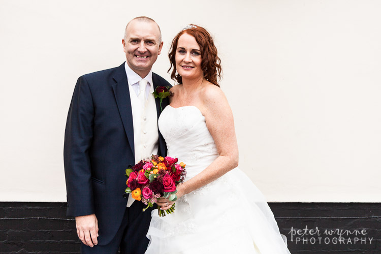 Bride and groom portrait