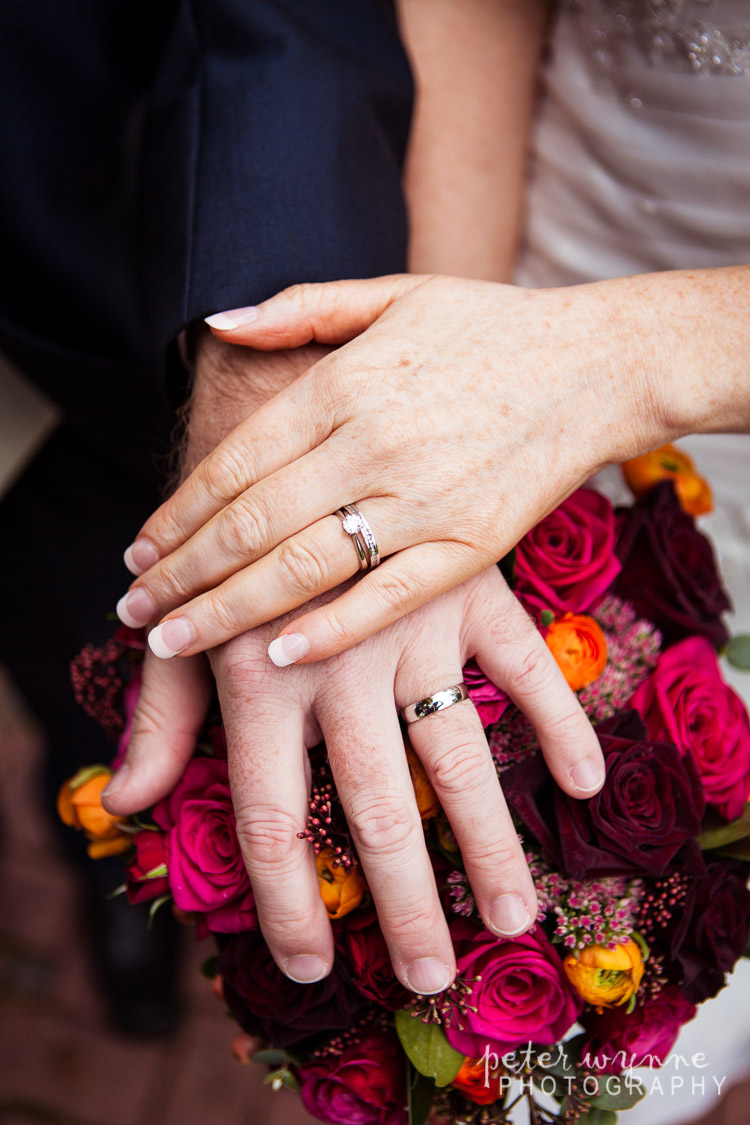 Bride and groom rings