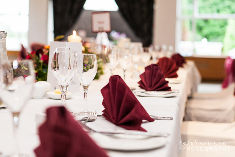 Thorton Hall wedding reception