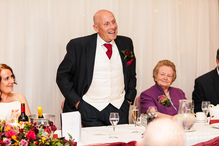 Thorton Hall wedding speeches