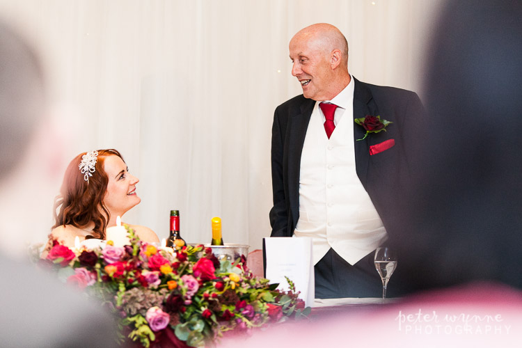 Thorton Hall wedding speeches