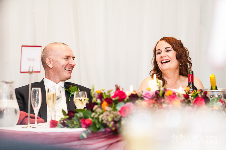 Thorton Hall wedding speeches