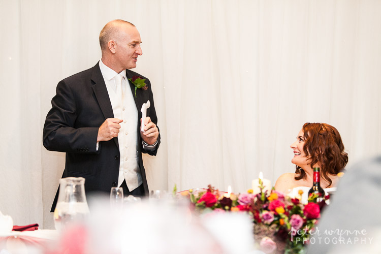 Thorton Hall wedding speeches