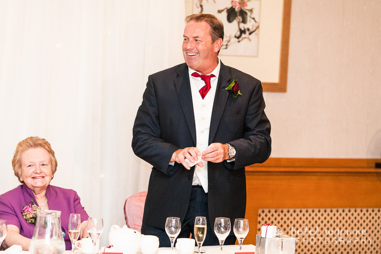 Thorton Hall wedding speeches