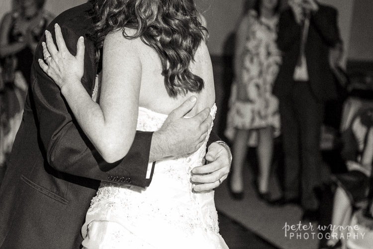 Bride and groom first dance