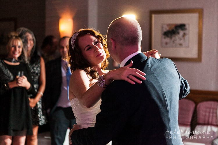 Bride and groom first dance