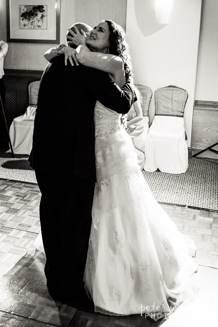 Bride and groom first dance