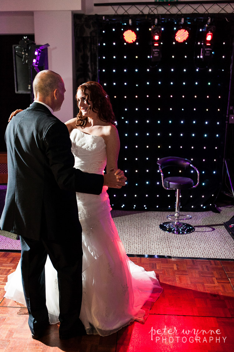 Bride and groom first dance