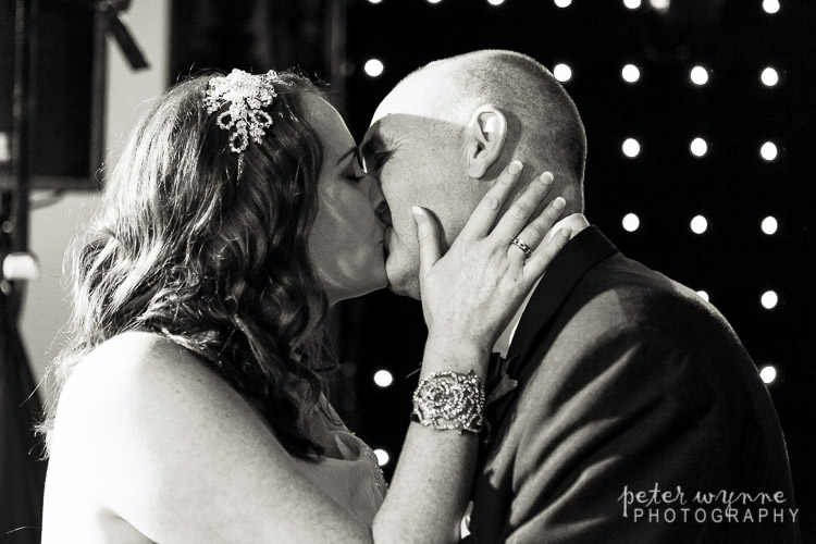 Bride and groom first dance