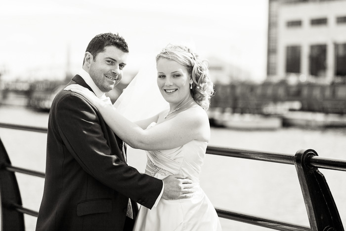 Bride & Groom Liverpool Docks