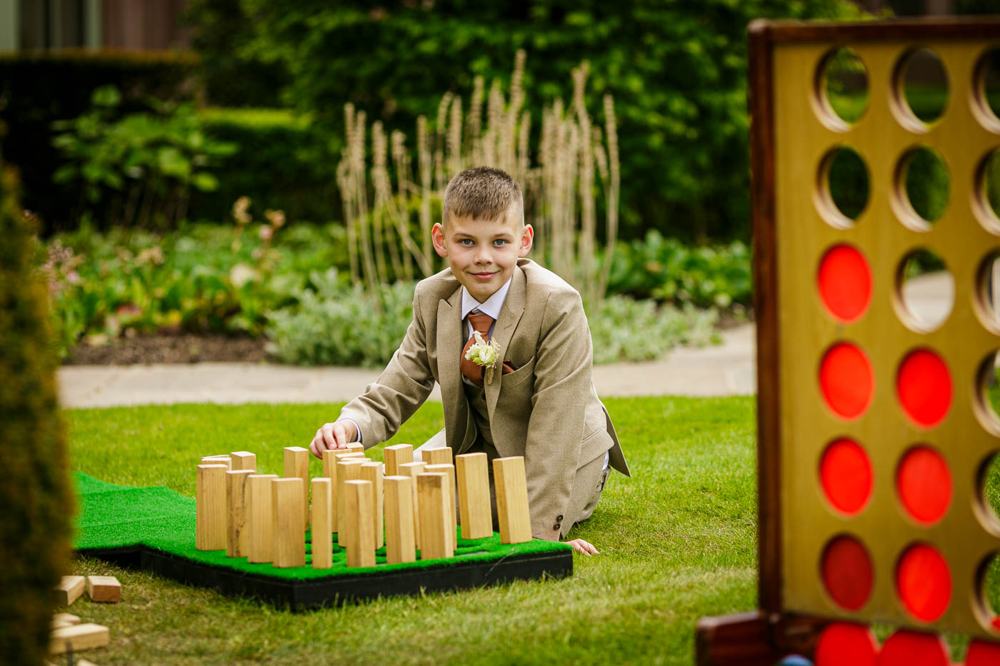 playing games in gardens at merrydale