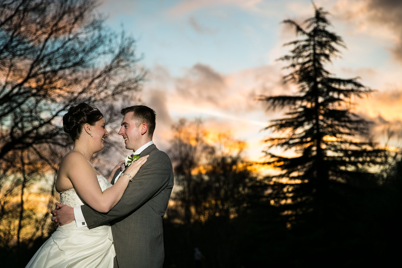 sundet photo of bride and groom at nunsmere hall