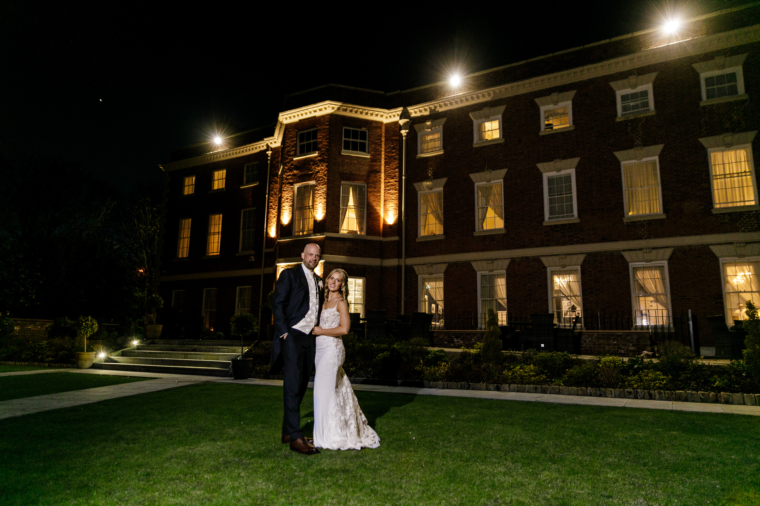 Bridal Portrait outside Old Palace Chester